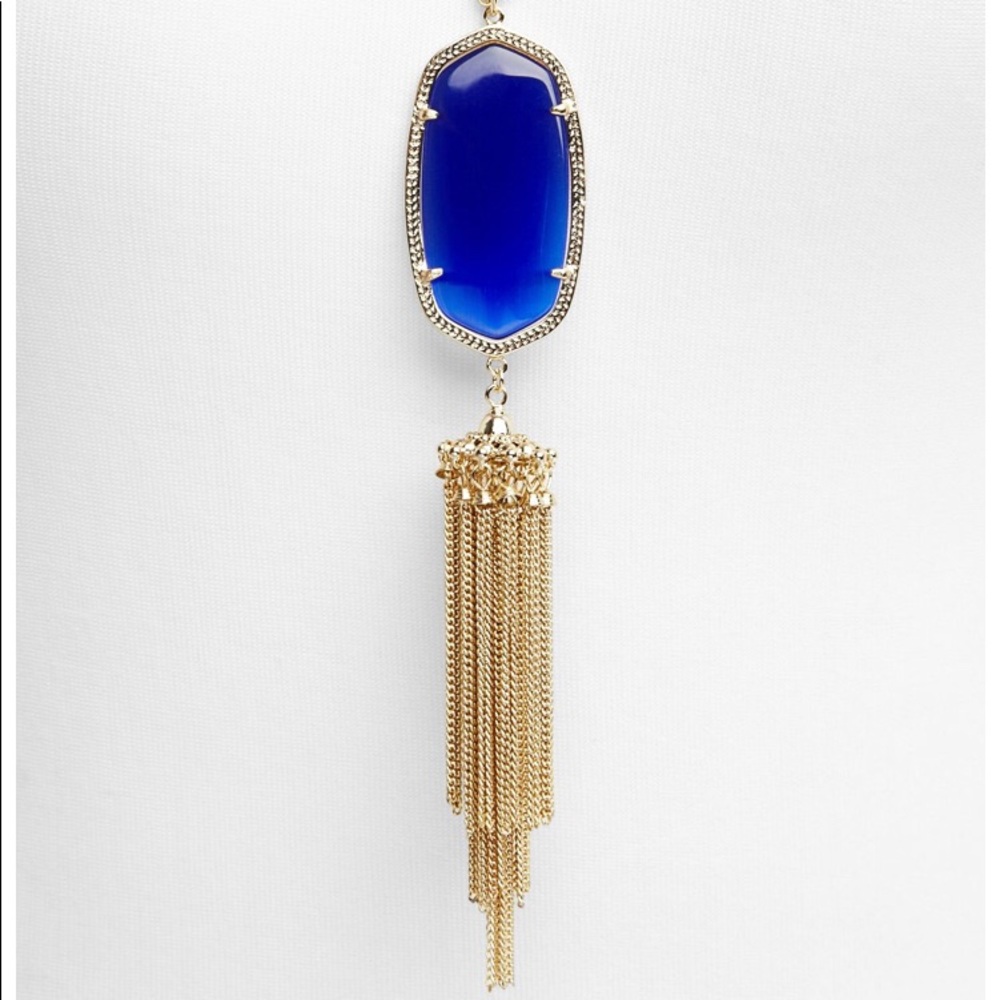KENDRA SCOTT BLUE RAYNE NECKLACE